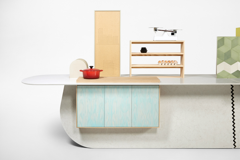 New Kitchen Island Concept by RawEdges and Caesarstone Living in a