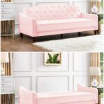 vintage tufted sleeper sofa