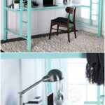 Twin Metal Loft Bed with Workstation