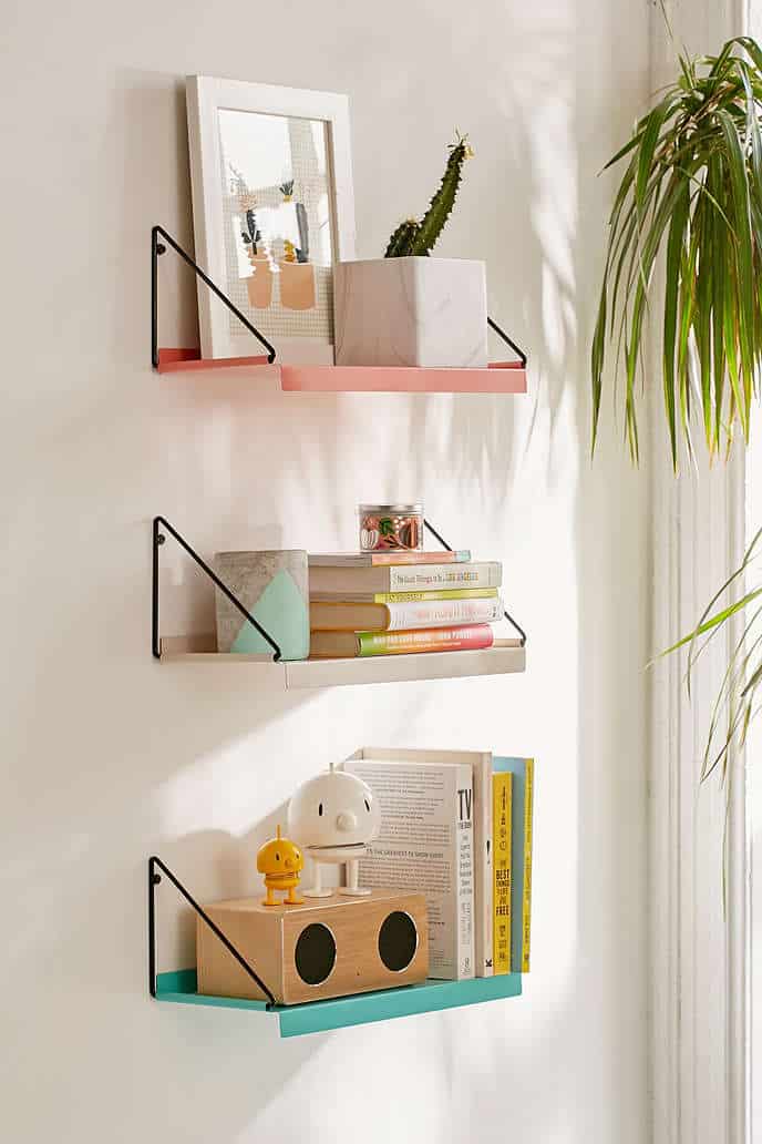 Wall Mounted Shelving Units - 2 Shelf Aluminum – Modern Shelving