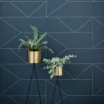 Hexagon Pot and Plant Stand