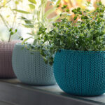 Keter NEW KNIT Style Planters Decor Pots