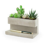 Kikkerland Concrete Desktop Planter