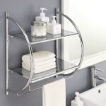 shelf with towel bar
