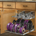 Pull-Out 2-Tier Base Cabinet Cookware Organizer