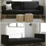 black-convertible-sofa