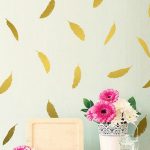 Edtoy Feather Mural Wall Stickers Vinyl Decals Decor
