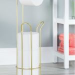 ree Standing Toilet Paper Holder for Bathroom Storage