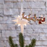 SANTA’S SLEIGH ANIMATED TREE TOPPER