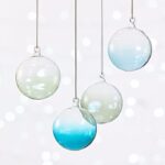 color spray ornaments set of 4