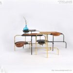 Compound Table Set Coffee Table and Side Table by Apiwat Chitapanya