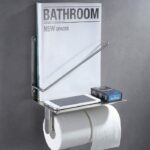 Toilet Paper Holder with Magazine Rack