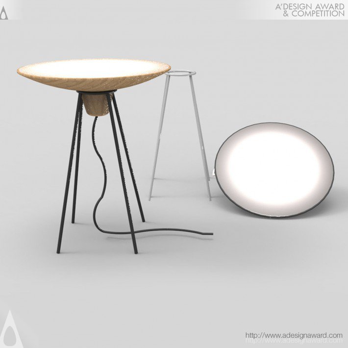 Spin lignt table Table and Light Lamp by Fabricio Roncca