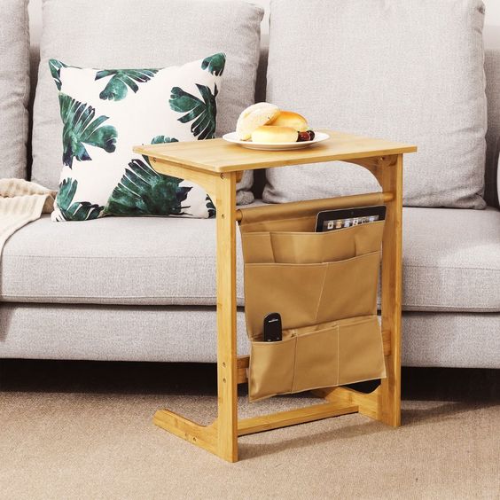 bamboo side table