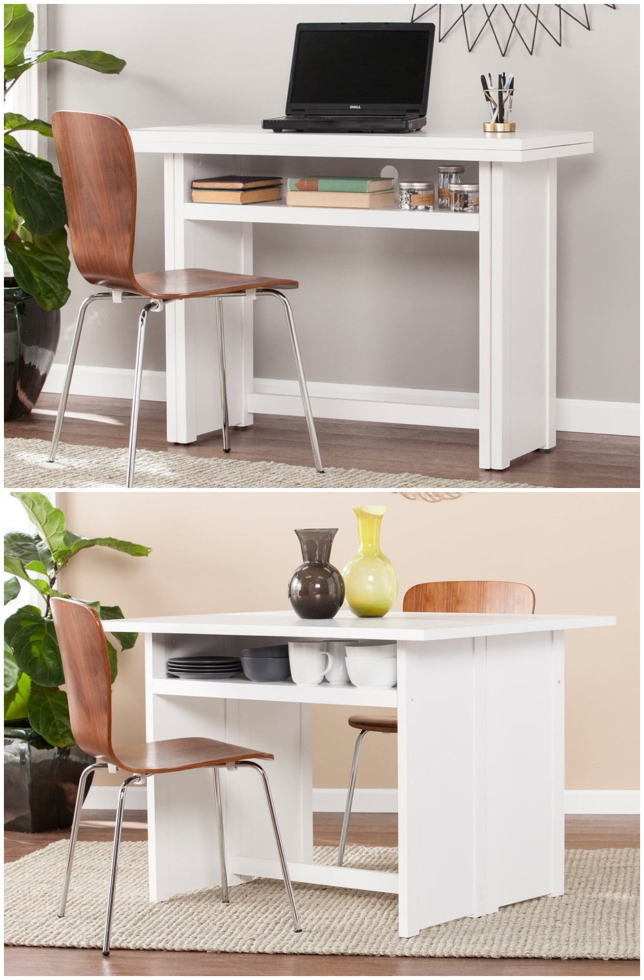 console dining table