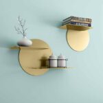 Golden-floating-shelves