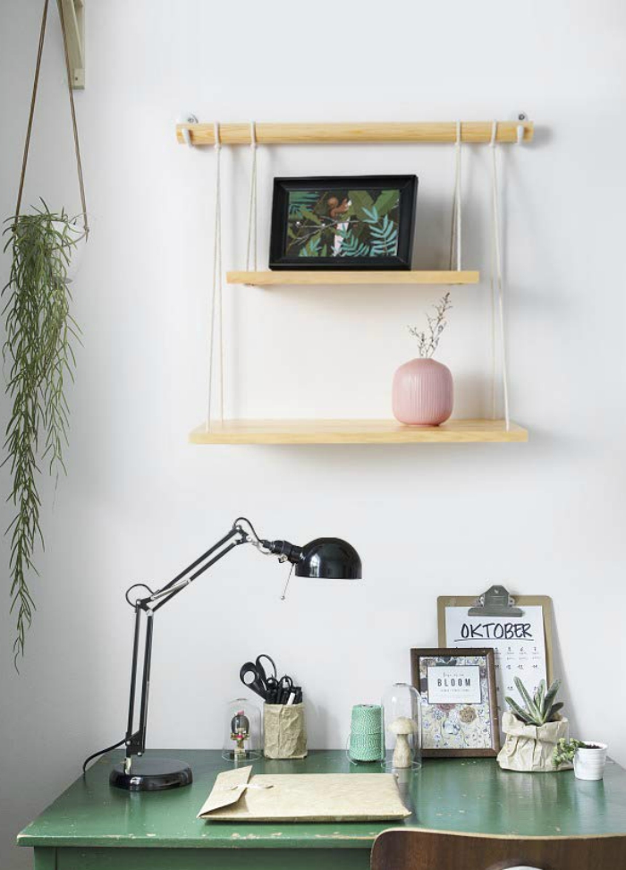 Mkono Wall Hanging Shelf Wood Floating Shelves