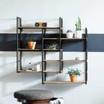 Modern Wood and Metal Shelves