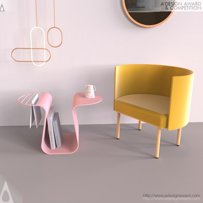 Swan Magazin Rack by Elmira Deldari and Marzieh Hami