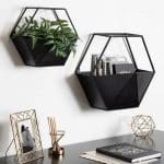 black-metallic-planters