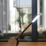 GINGKO OCTAGON ONE DESK LAMP – WALNUT