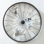 Millanocket+Metal+Wheel+Photo+Holder+Wall+Decor