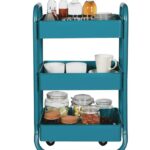 DESIGNA Metal Rolling Storage Cart 3 Tiers