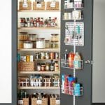 Elfa White Wire Kitchen Door & Wall Rack