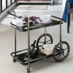 Warnock Contemporary Serving Cart Black