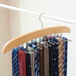 EZOWare [2-Pack] Tie Belt Hangers, Adjustable 24 Clip Scarf Racks Holder Hook Hanger for Closet Organizer Storage – Beige