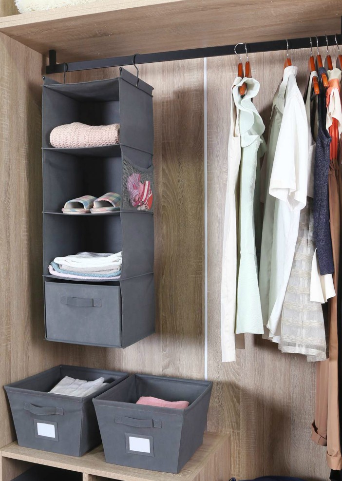 hanging storage - 20 Brilliant Ideas for Organizing Your Closet