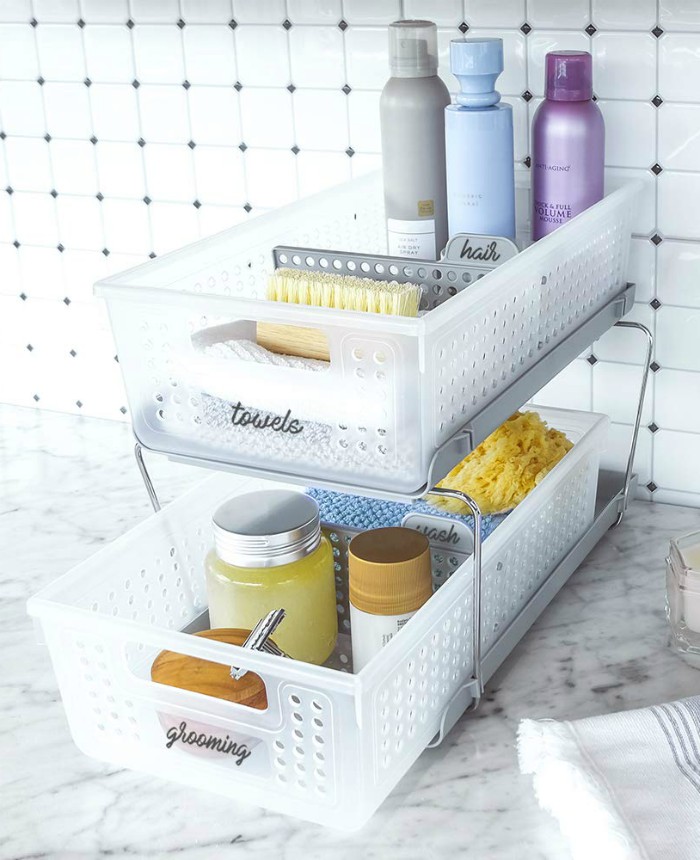 lide-out Baskets with Handle