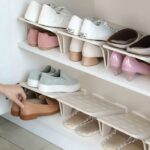 Shoe Stacker Slotz Space Saver, Shoe Racks for Closet Organization No Assembly Require, Durable Plastic Shoes Holder for Home Storage