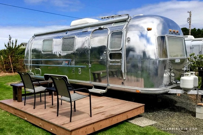 Comfortable Airstream Rental for a Getaway near the Sandy Beaches in Waldport Oregon 2 - 14 Gorgeous Airstream Trailers to Rent for Your Next Vacation