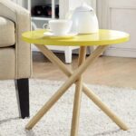 ACME Lanica Gray and Natural End Table