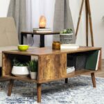 Best Choice Products Wooden Mid-Century Modern Retro Coffee Accent Table, Indoor Furniture w Open Storage Shelf