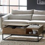 Rivet Modern Reclaimed Fir Wood Storage Coffee Table,