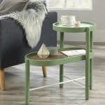 Sauder 422073 Anda Norr Side Table, Sage Green Finish