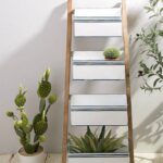 Glitzhome 43 H Farmhouse Decorative Garden Planter Shelf 4 Tiers Plant Stand Metal