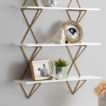 Kate and Laurel Islay Modern Floating Wall Shelves