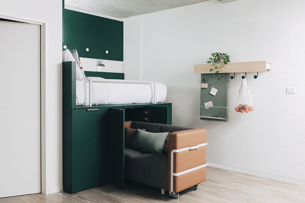 uko multifunctional apartment 11 - Australia’s First Co-living Space Features Some Ingenious Space-Saving Solutions