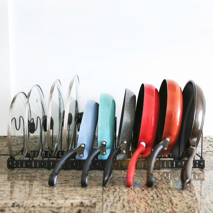 Dividers Pot Pan Lid Rack Bakeware Cupboard Organizer Living in a shoebox