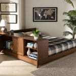 Evelin+Queen+Solid+Wood+Low+Profile+Platform+Bed