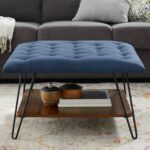 Nestor+Tufted+Square+Cocktail+with+Storage+Ottoman