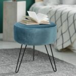 Velvet+Round+Ottoman