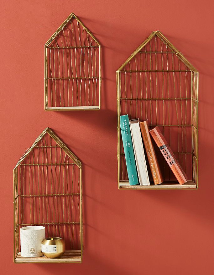 Wire House Shelves, Set of 3