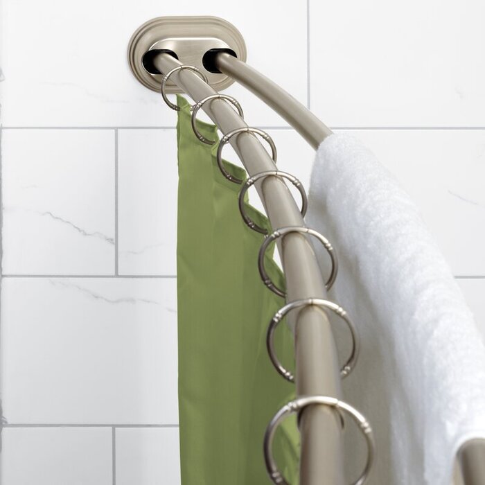 7222+Adjustable+Curved+Tension+Shower+Curtain+Rod