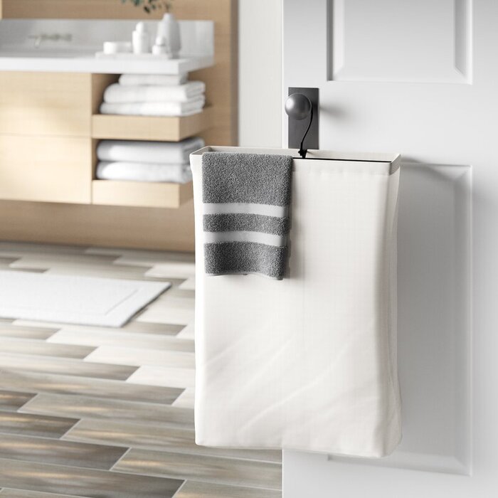 Hanging+Hamper+Laundry+Bag+with+Trim