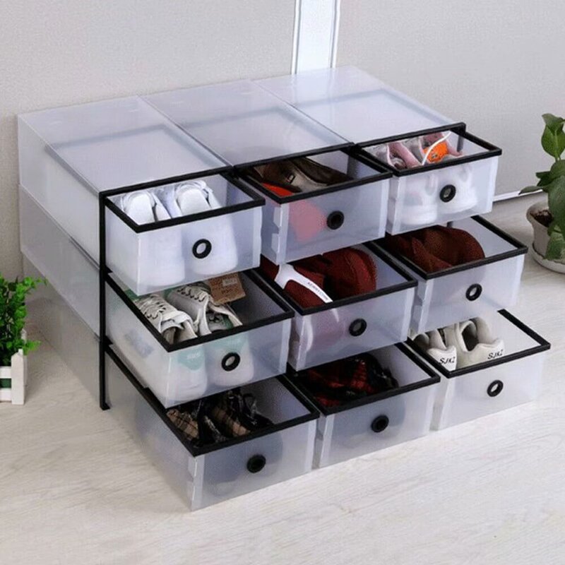 Box+Case+Sneaker+Plastic+20+Pair+Shoe+Storage+Box