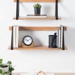 Garran+2+Piece+Rubberwood+Solid+Wood+Bracket+Shelf